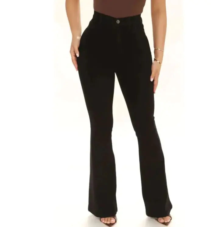 Women's Fashion Casual High Waist Slim-fit Stretch Trousers